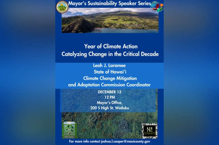 Hawaiʻi Launches "Year of Climate Action" with Leah Laramee Spearheading Maui's Sustainability Efforts