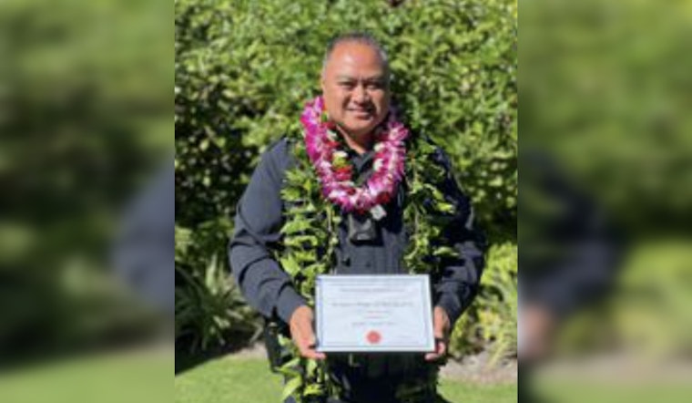 Hawai‘i Island Officer Honored for Excellence in Traffic Safety Enforcement