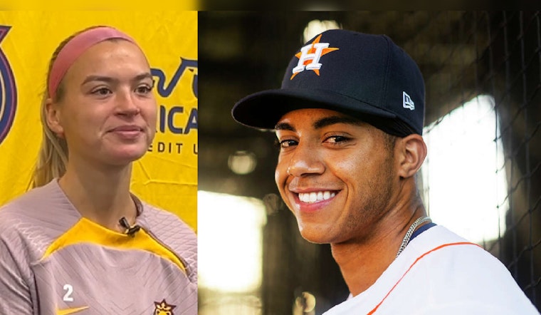 Houston Astros' Jeremy Peña and Soccer Star Julia Grosso Go Public