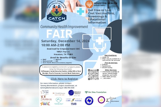 Houston Health Department Hosts Final 2024 Community Health Fair to Boost Access for Uninsured Residents