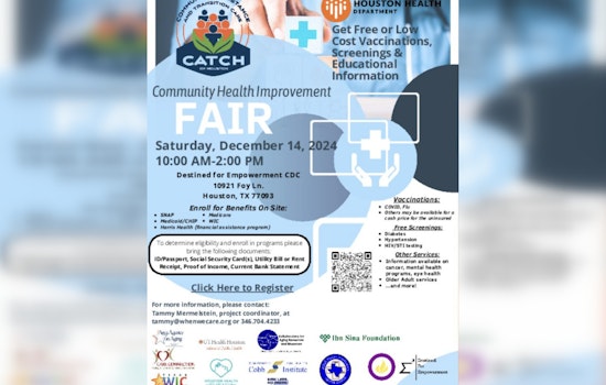 Houston Health Department Hosts Final 2024 Community Health Fair to Boost Access for Uninsured Residents