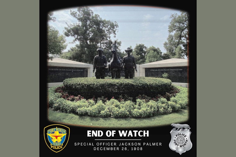 Fort Worth Police Honor Heroic Sacrifice of Officer Jackson Palmer Over a Century After EOW