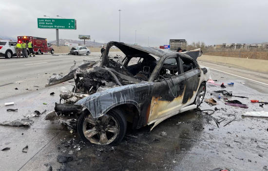 Interstate 15 Closed in Lehi After Wrong-Way Driver Sparks Fiery Five-Vehicle Crash