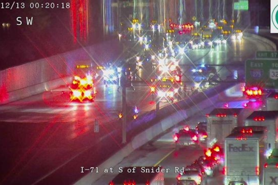 Interstate 71 Reopens After Emergency Helicopter Response to Late-Night Crash in Hamilton County