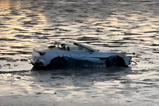 Intoxicated Driver's Ferrari Takes Unplanned Dive into Richardson Bay Near Mill Valley
