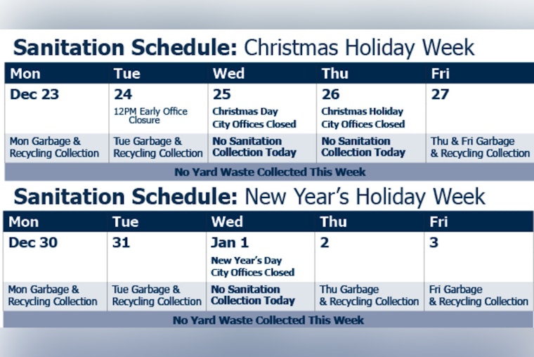 Jacksonville Announces Holiday Closures, City Services Schedule and Public Transit Adjustments for the Festive Season