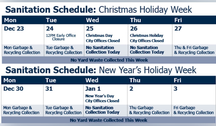 Jacksonville Announces Holiday Closures, City Services Schedule and Public Transit Adjustments for the Festive Season