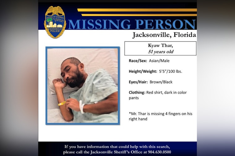 Jacksonville Community Urged to Help Find Missing Man with Severe Memory Loss Last Seen in Spring Park