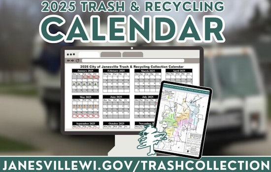 Janesville Releases 2025 Waste Management Calendar with Updated Trash and Recycling Schedule