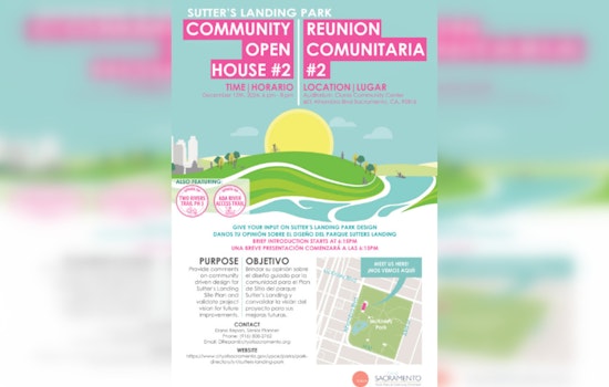 Join the Discussion, Sacramento Invites Local Input for Sutter’s Landing Park Redesign on December 12