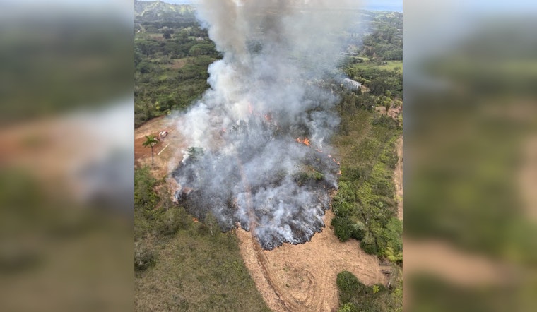 Kaua‘i Firefighters Quell 3-Acre Brush Fire in Kalihiwai with Swift, Coordinated Response