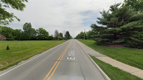 Lane Restrictions on E. 106th Street Over Mud Creek Due to New Pedestrian Handrail Installation in Hamilton County