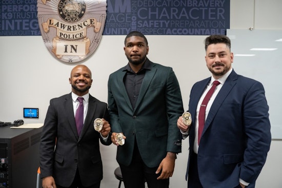 Lawrence Police Department Welcomes Three New Officers and Celebrates Promotion in Public Safety Boost