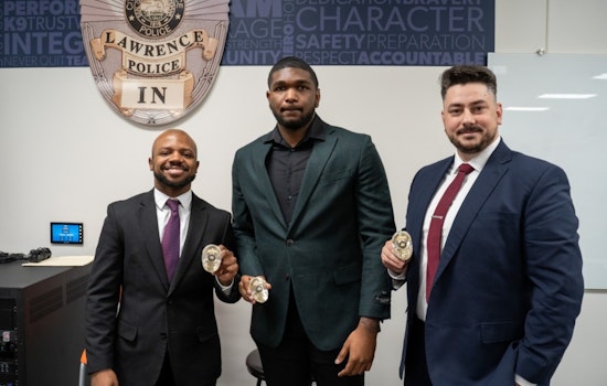 Lawrence Police Department Welcomes Three New Officers and Celebrates Promotion in Public Safety Boost