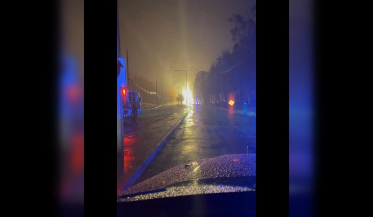 Lightning Strike Suspected in Major Gas Main Fire in Collierville, No Injuries Reported