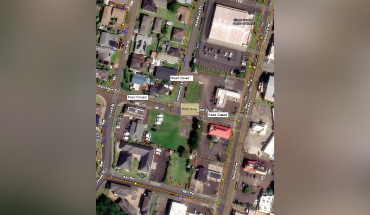 Līhu‘e to Experience Road Closures on Poinciana Street for Sewer Repairs, Dec 9-11