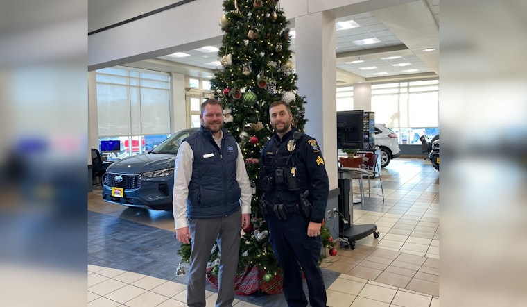 Luther North Country Ford Donates $4,000 to Coon Rapids Police 'Shop with a Cop' Program