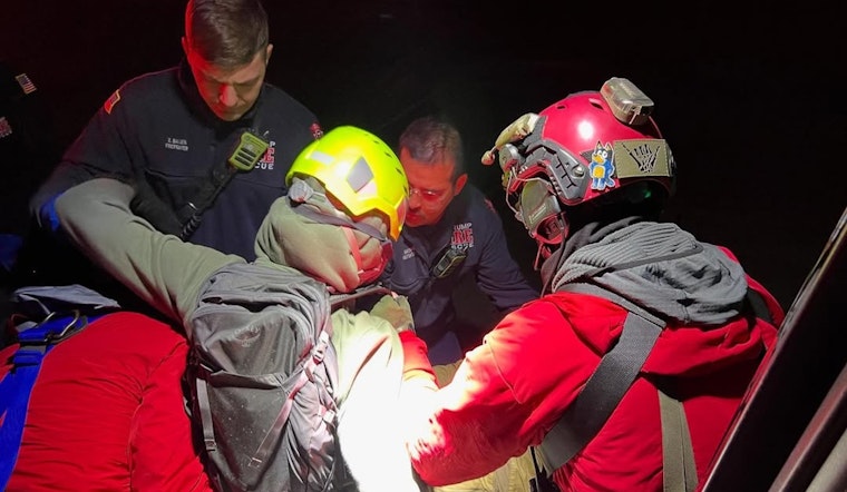 LVMPDSAR Helicopter Team Executes Daring Mountain Rescue of Injured Hiker in Wallace Canyon