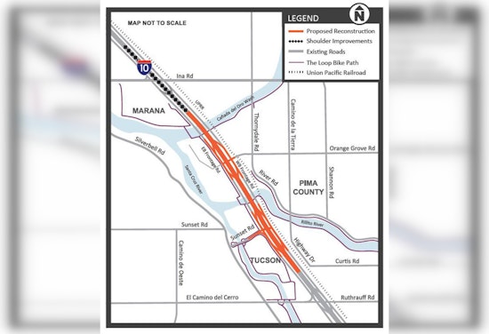Major Overhaul of Tucson's I-10 Corridor Scheduled for 2025, Featuring Expanded Lanes and Updated Interchanges
