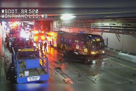 Major Seven-Car Pileup on SR-520 Halts Westbound Traffic in Seattle, Injuries Reported