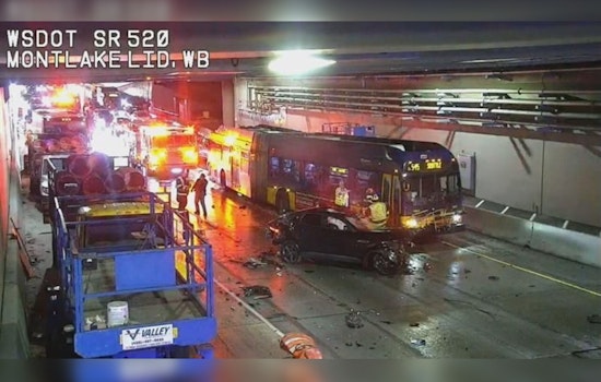 Major Seven-Car Pileup on SR-520 Halts Westbound Traffic in Seattle, Injuries Reported