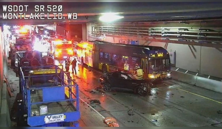 Major Seven-Car Pileup on SR-520 Halts Westbound Traffic in Seattle, Injuries Reported