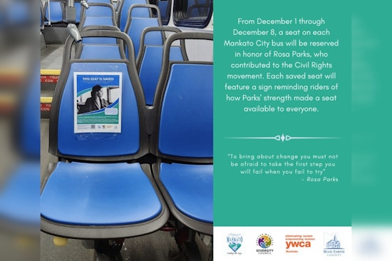 Mankato Honors Rosa Parks with Reserved Bus Seats to Inspire Reflection and Dialogue on Equality
