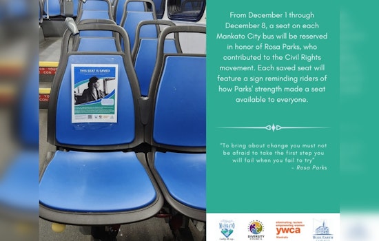 Mankato Honors Rosa Parks with Reserved Bus Seats to Inspire Reflection and Dialogue on Equality