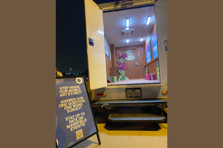 Mansfield Adds Festive Flair with Mobile Art Exhibit and Coffee Discounts