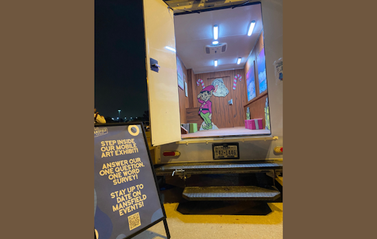 Mansfield Adds Festive Flair with Mobile Art Exhibit and Coffee Discounts