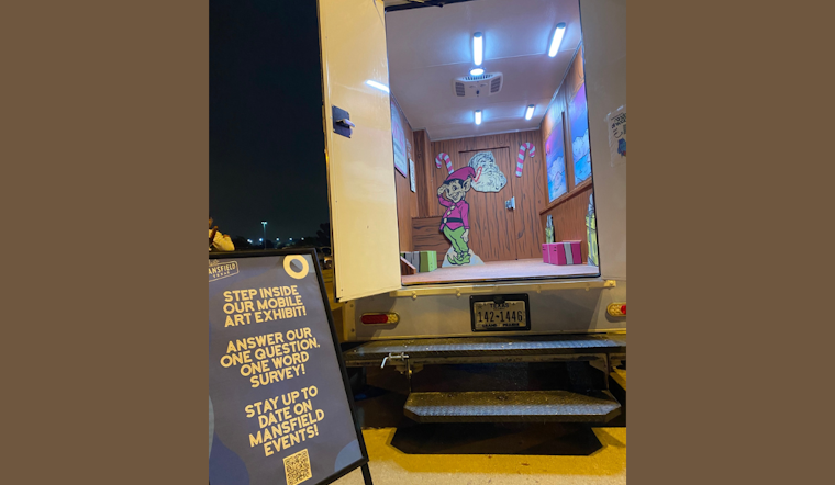 Mansfield Adds Festive Flair with Mobile Art Exhibit and Coffee Discounts