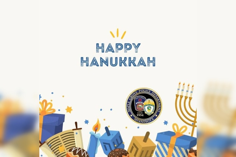 Maple Grove Police Offer Heartfelt Hanukkah Greetings, Reinforce Commitment to Community Safety