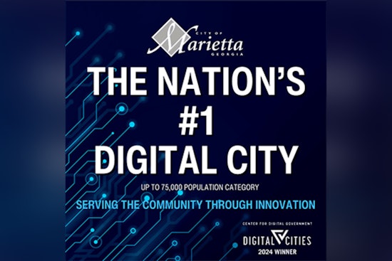 Marietta Earns Top Honors in 2024 Digital Cities Survey for Exceptional Technology Integration
