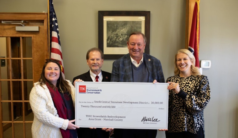 Marshall County Secures $20,000 TDEC Grant for Brownfield Site Revitalization and Environmental Cleanup