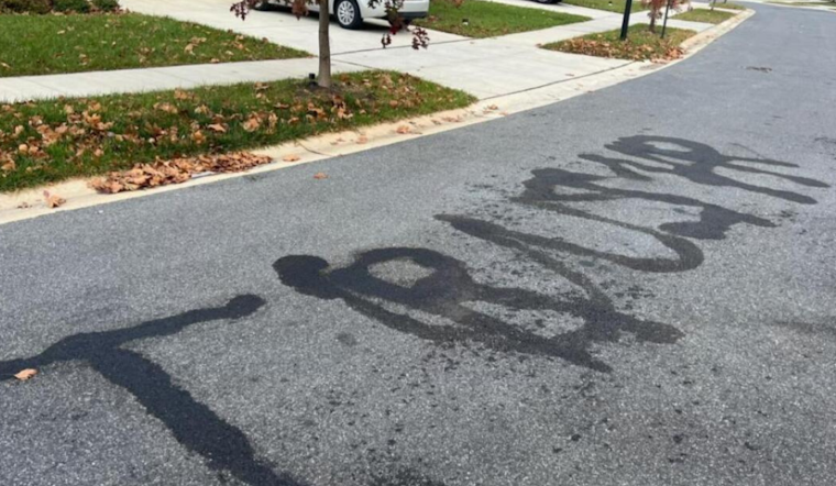 Maryland Man Charged for Using Flamethrower to Burn 'TRUMP' and 'USA' Into Street
