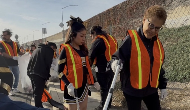 Mayor Bass and over 100 Volunteers Spearhead Community Clean-Up in South L.A. Ahead of 2026 World Cup and 2028 Olympics