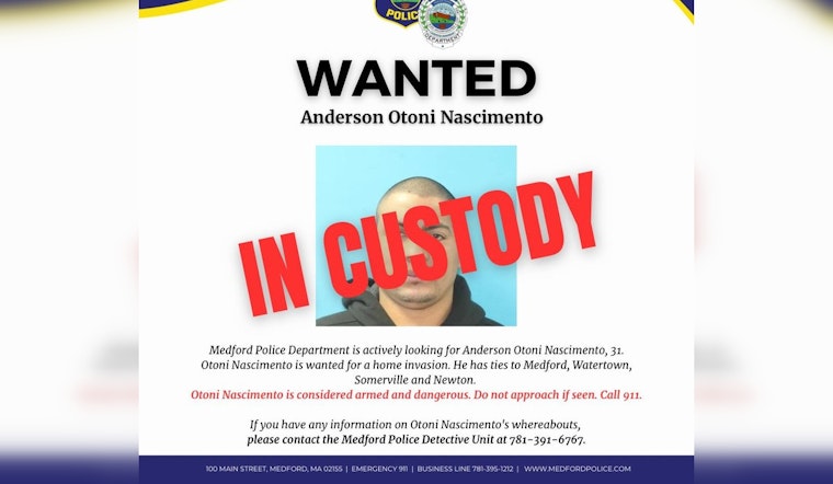 Medford Police Arrest Suspect in Home Invasion, Community Support Key in Apprehension