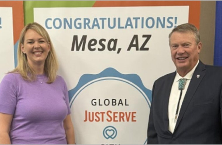 Mesa Garners Global JustServe City Recognition for Exemplary Volunteerism