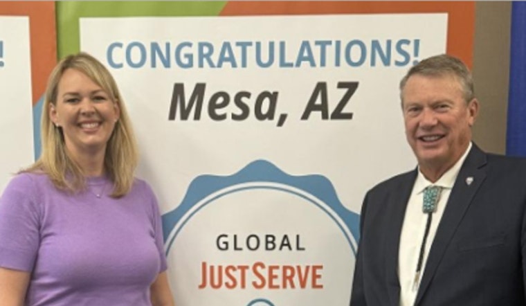 Mesa Garners Global JustServe City Recognition for Exemplary Volunteerism