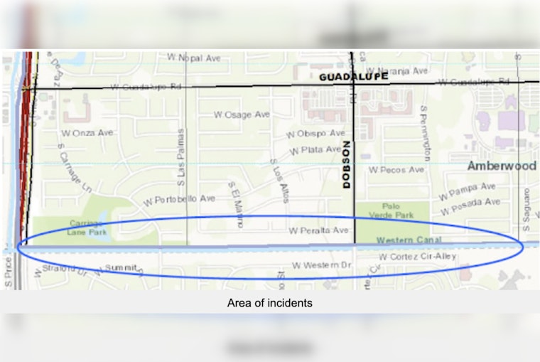 Mesa Police Seek Suspect Accused of Groping and Indecent Exposure Along Western Canal
