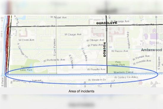 Mesa Police Seek Suspect Accused of Groping and Indecent Exposure Along Western Canal