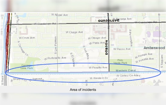 Mesa Police Seek Suspect Accused of Groping and Indecent Exposure Along Western Canal