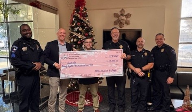Mesquite Police Department's Santa Cop Program Receives $28,000 Boost from Mesquite ISD