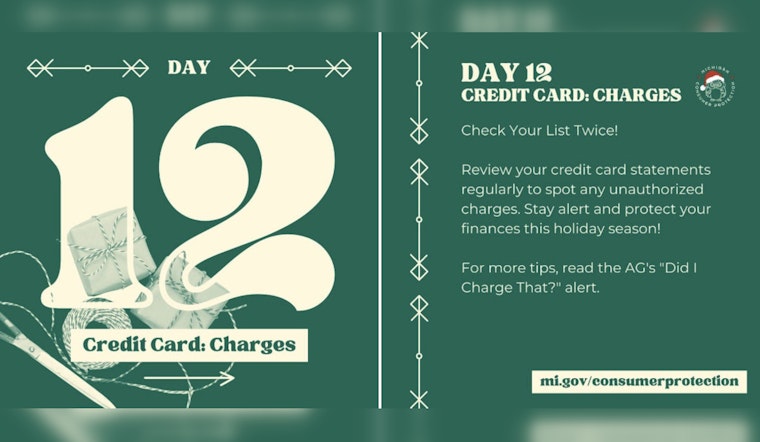 Michigan Attorney General Issues Consumer Alert on Credit Card Fraud Amid Holiday Season