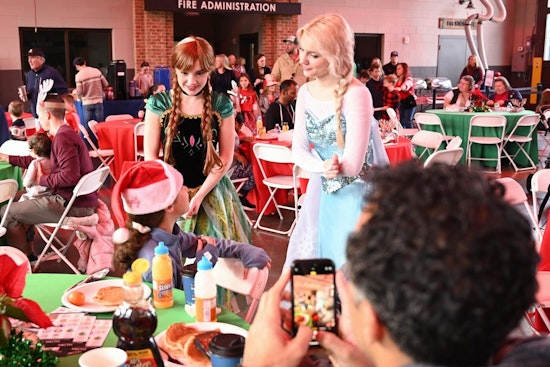 Milton Community Embraces Holiday Cheer at 'Pancakes with Santa' Charity Event