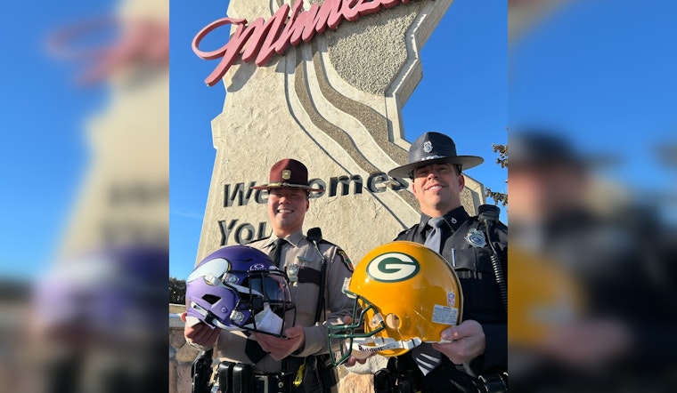 Minnesota State Patrol Advocates Safe Driving on Game Day with a Touch of Team Spirit