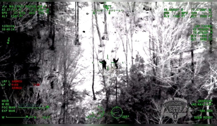 Missing 78-Year-Old Hunter with Dementia Rescued in Lee, Massachusetts by State Police Air Wing