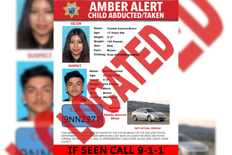 Missing San Jose Teen Found Safe, AMBER Alert Deactivated as Search for Suspect Continues