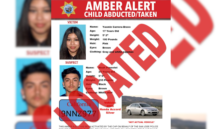 Missing San Jose Teen Found Safe, AMBER Alert Deactivated as Search for Suspect Continues