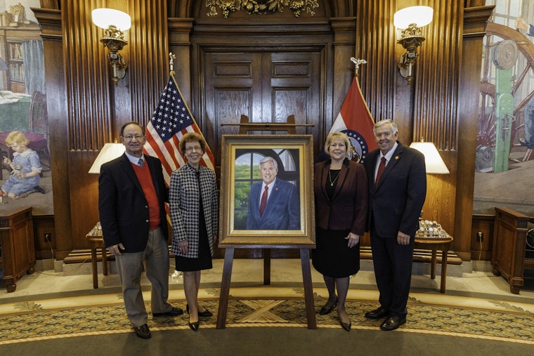 Missouri State Capitol Unveils Hall of Governors Exhibit Featuring Governor Parson's Official Portrait